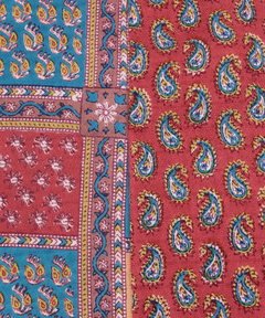 チチカカ |Rico エコフレンドリーダイ パッチブロックプリントワンピース