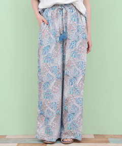 チチカカ |Rico エコフレンドリーダイ パインモンステラブロックプリントパンツ