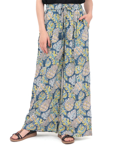 チチカカ |Rico エコフレンドリーダイ パインモンステラブロックプリントパンツ