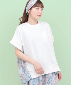 チチカカ |Rico エコフレンドリーダイ パインモンステラブロックプリントプルオーバー