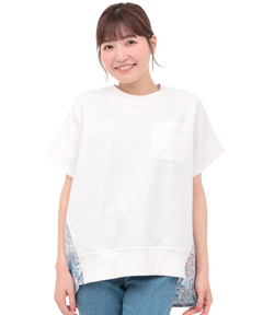 チチカカ |Rico エコフレンドリーダイ パインモンステラブロックプリントプルオーバー