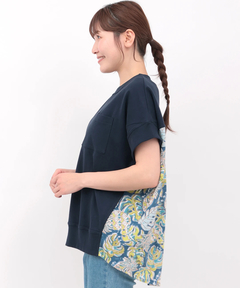 チチカカ |Rico エコフレンドリーダイ パインモンステラブロックプリントプルオーバー