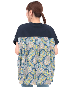 チチカカ |Rico エコフレンドリーダイ パインモンステラブロックプリントプルオーバー