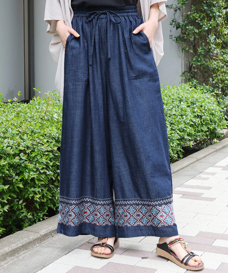 チチカカ |エンブロイダリーデニムパンツ