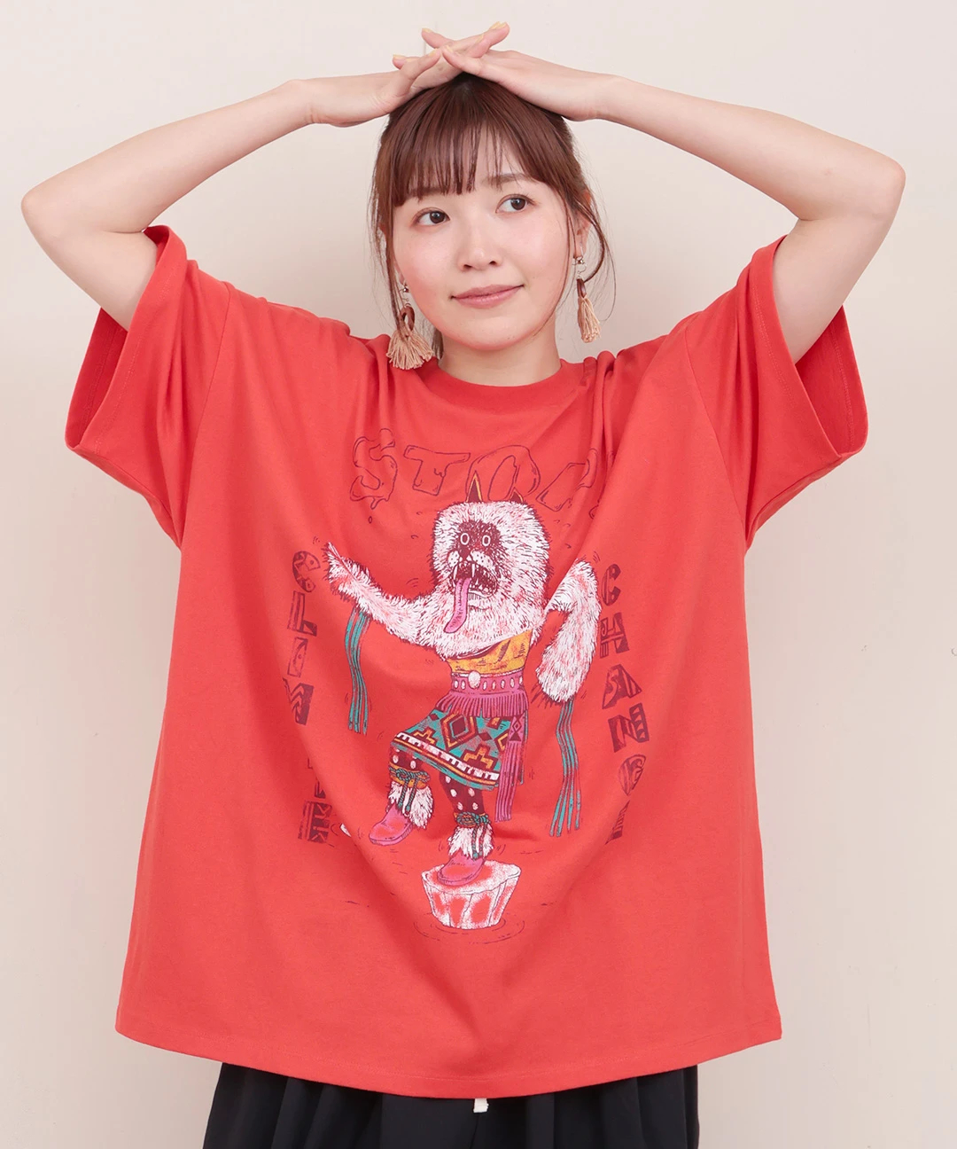 カチナベアプリントTシャツ / Tシャツ・カットソー | エスニック