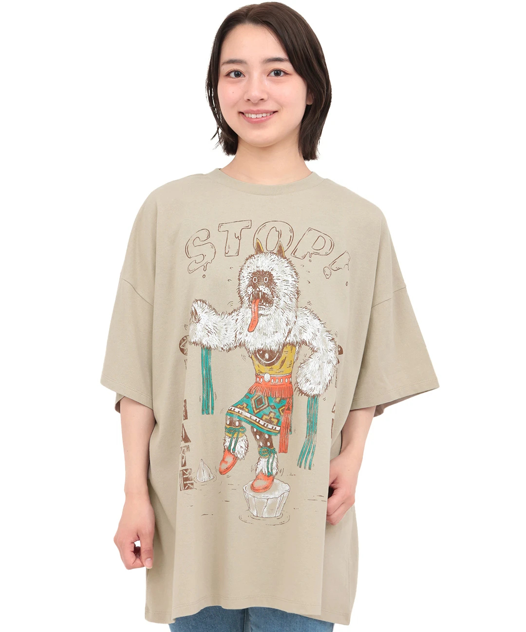 カチナベアプリントTシャツ / Tシャツ・カットソー | エスニック