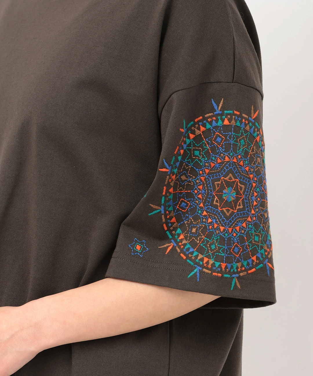 トップス チチカカ グアテマラ刺繍ミリタリーシャツジャケット