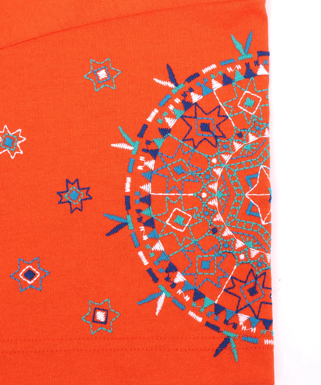 グアテマラ凧揚げスリーブ刺繍Tシャツ / Tシャツ・カットソー