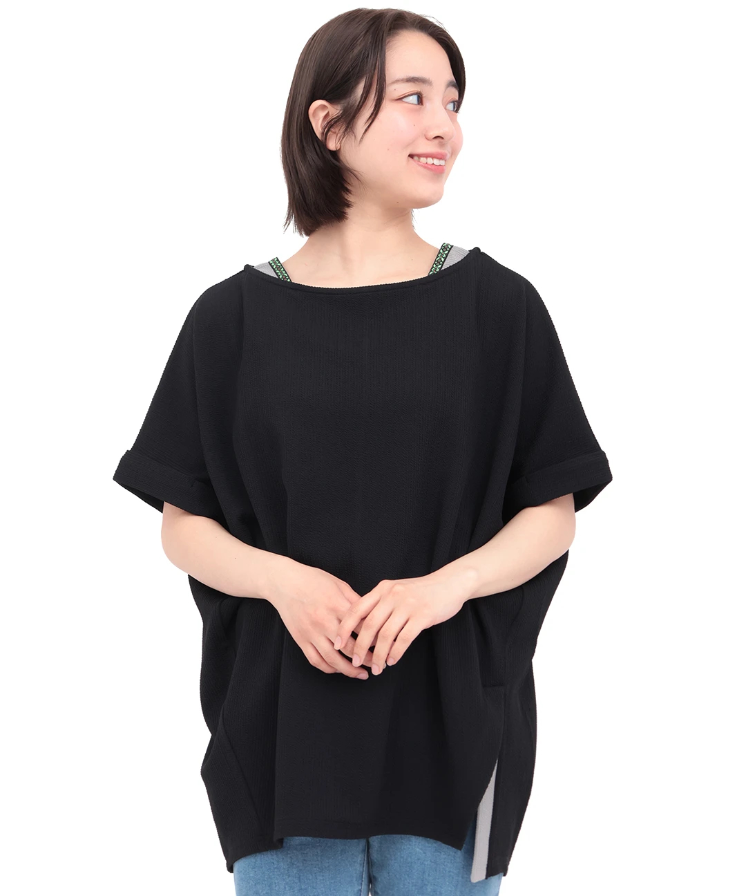 tシャツ サカリバ肩チロリードルマンプルオーバー レディース サカリバ肩チロリードルマンプルオーバー / Tシャツ・カットソー