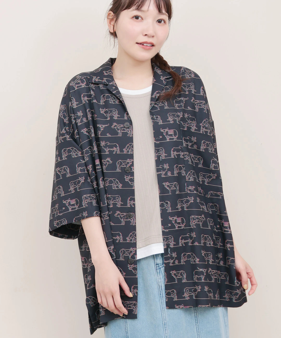 シャツ　ベロア　総柄　ダークカラー　おしゃれ　カジュアル　古着 楽天市場】【中古】 ROYAL DIXTON 柄シャツ 長袖 シャツ シルク