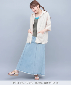 チチカカ |go slow caravan シャーリングレース半袖シャツ【WEB限定】