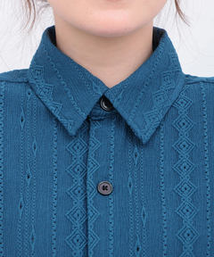 チチカカ |go slow caravan シャーリングレース半袖シャツ【WEB限定】