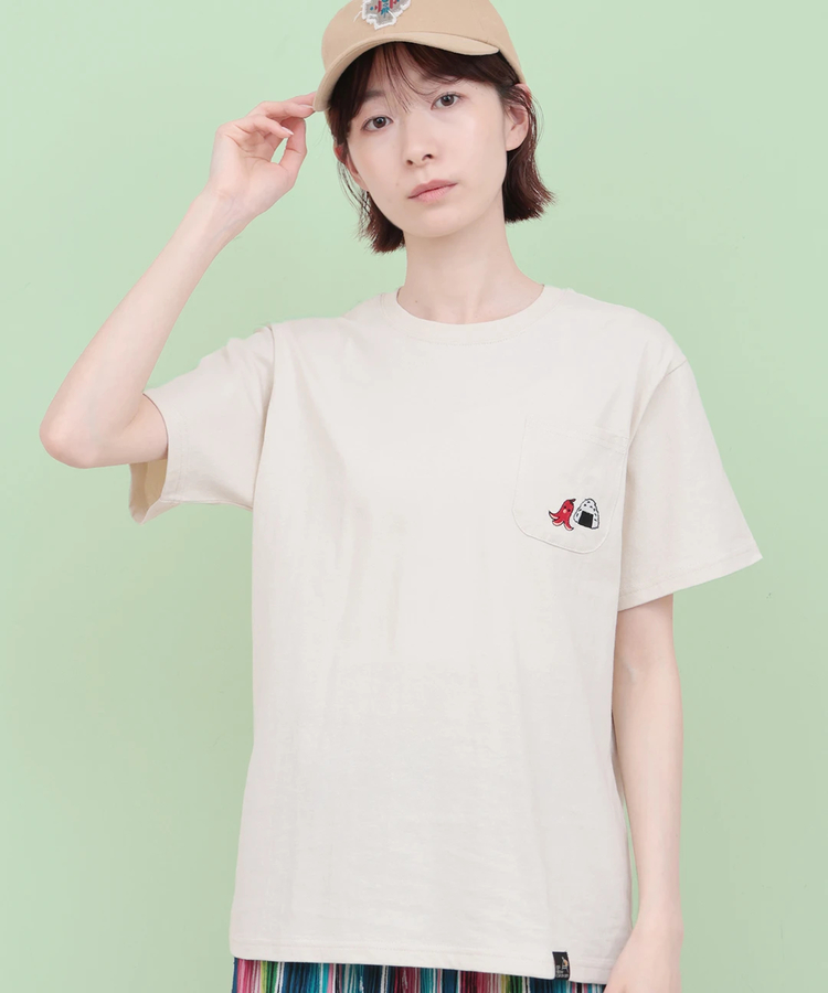 チチカカ |go slow caravan USAコットン色々刺繍ポケットTシャツ【WEB限定】