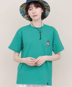 チチカカ |go slow caravan USAコットン色々刺繍ポケットTシャツ【WEB限定】