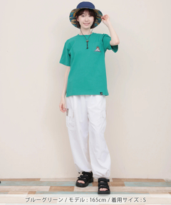 チチカカ |go slow caravan USAコットン色々刺繍ポケットTシャツ【WEB限定】