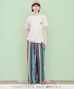 チチカカ |go slow caravan USAコットン色々刺繍ポケットTシャツ【WEB限定】