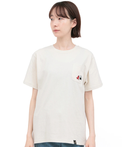 チチカカ |go slow caravan USAコットン色々刺繍ポケットTシャツ【WEB限定】