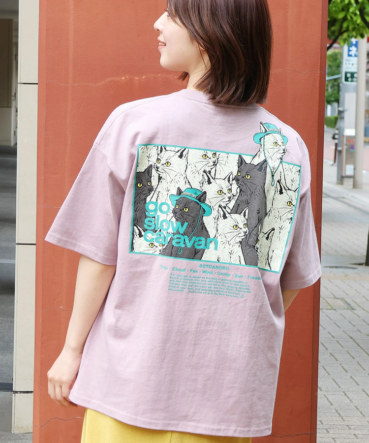 チチカカ |go slow caravan スクエアロゴバックプリントTシャツ【WEB限定】