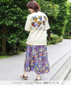 チチカカ |go slow caravan スクエアロゴバックプリントTシャツ【WEB限定】