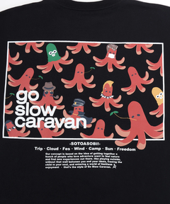 チチカカ |go slow caravan スクエアロゴバックプリントTシャツ【WEB限定】