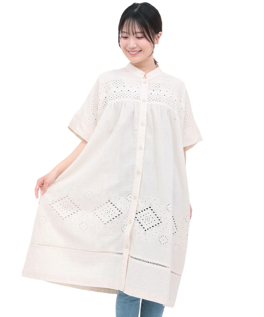 チチカカ（titicaca）/Rico カットワーク刺繍ワンピース Rico カットワーク刺繍ワンピース / ワンピース | エスニック