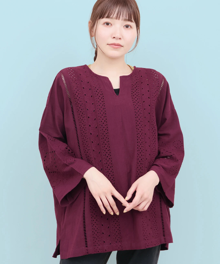 チチカカ |Rico カットワーク刺繍プルオーバー