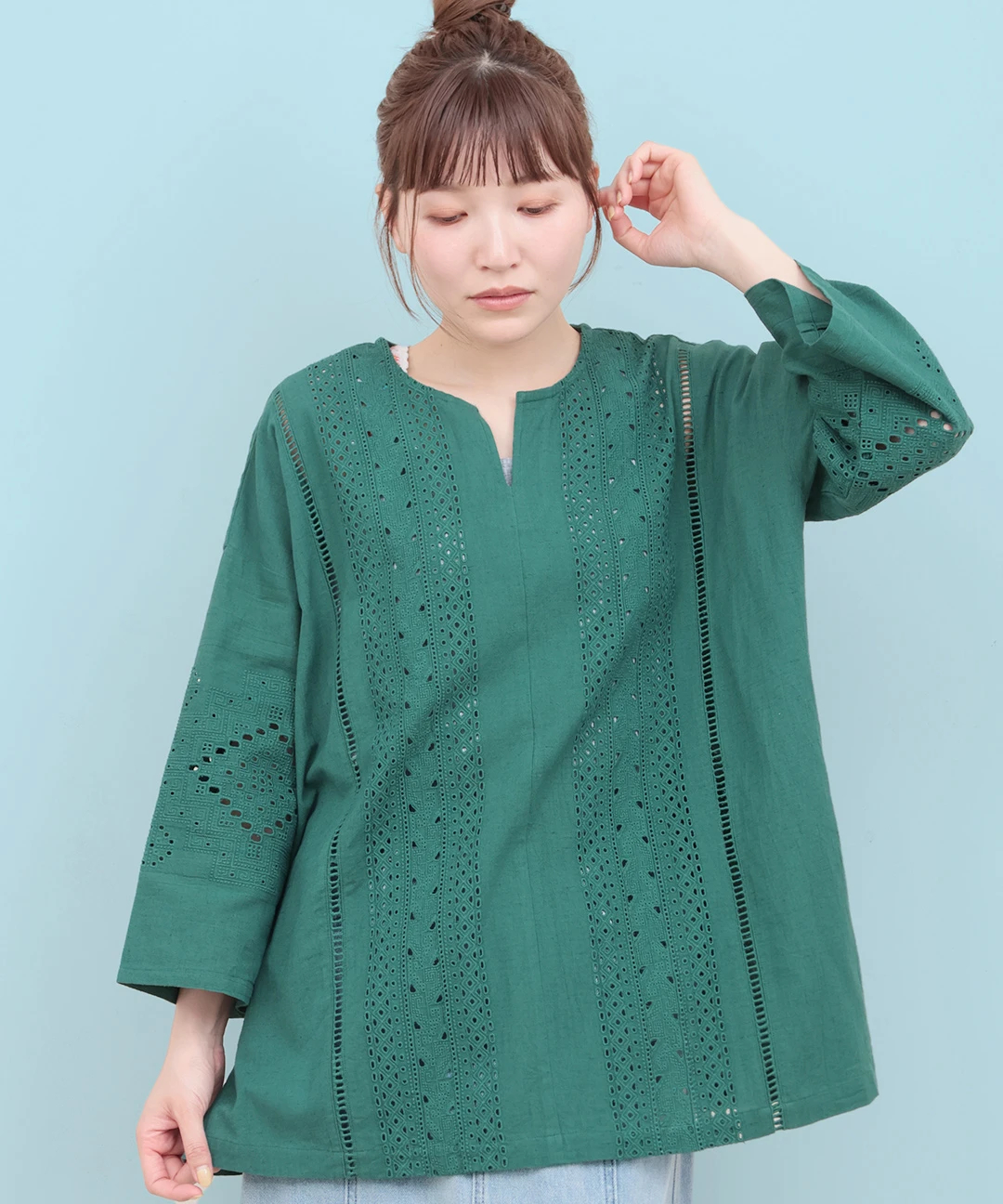 Rico カットワーク刺繍プルオーバー / シャツ・ブラウス | エスニック