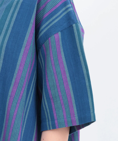 チチカカ |Rico エコフレンドリーダイ手織りストライプシャツ