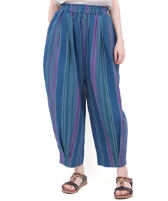 チチカカ |Rico エコフレンドリーダイ手織りストライプパンツ