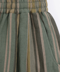 チチカカ |Rico エコフレンドリーダイ手織りストライプパンツ