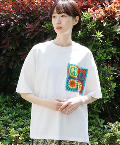 チチカカ |カラフルクロシェポケットTシャツ