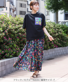チチカカ |カラフルクロシェポケットTシャツ