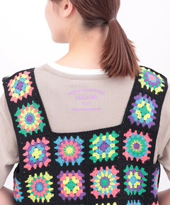 チチカカ |2WAYカラフルクロシェ風ベスト