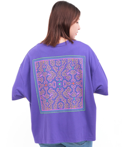 チチカカ |エンブロイダリータッチシピボプリントTシャツ