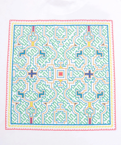 チチカカ |エンブロイダリータッチシピボプリントTシャツ