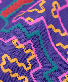 チチカカ |エンブロイダリータッチシピボプリントTシャツ