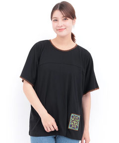 チチカカ |ブランケットステッチトリムTシャツ