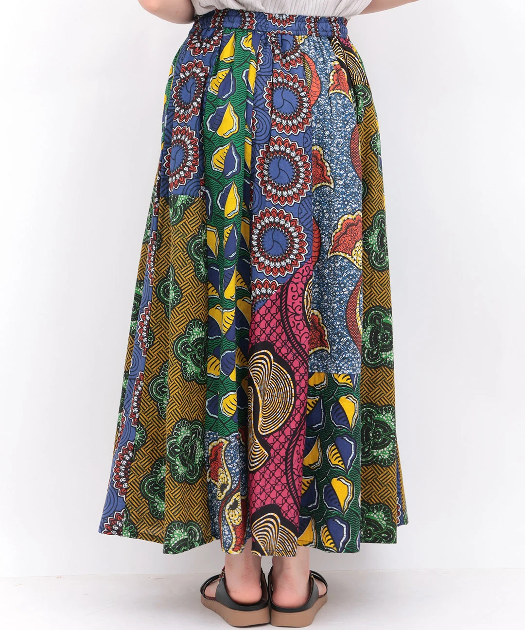 CITY SHOP アフリカンバティックスカート・38サイズ 新品 CITY SHOP AFRICAN BATIK-スカート38 マスタード
