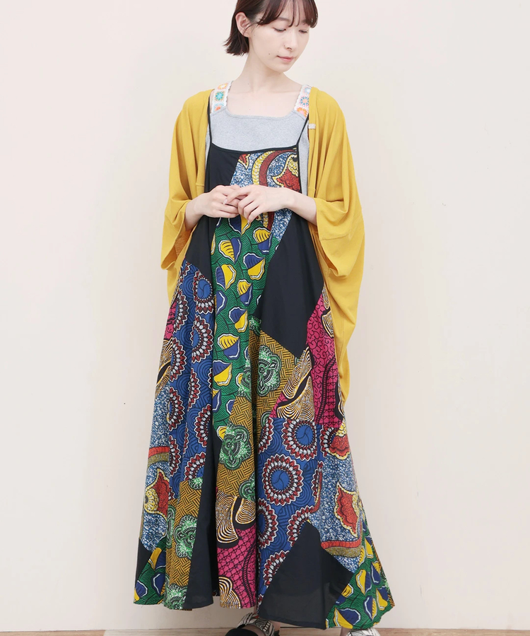 チチカカ |アフリカンパッチキャミソールワンピース