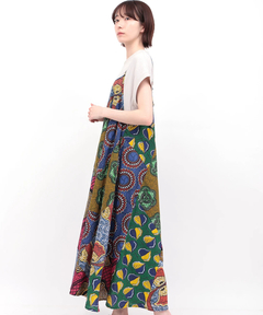 チチカカ |アフリカンパッチキャミソールワンピース