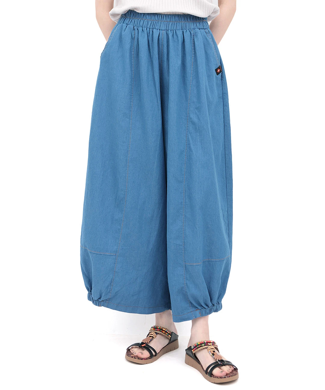 デニムバルーンワイドパンツ / パンツ | エスニックファッション