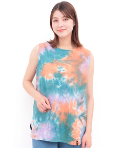 チチカカ |タイダイ裾ラウンドタンクトップ