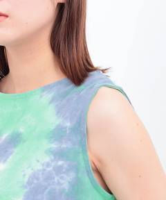 チチカカ |タイダイ裾ラウンドタンクトップ