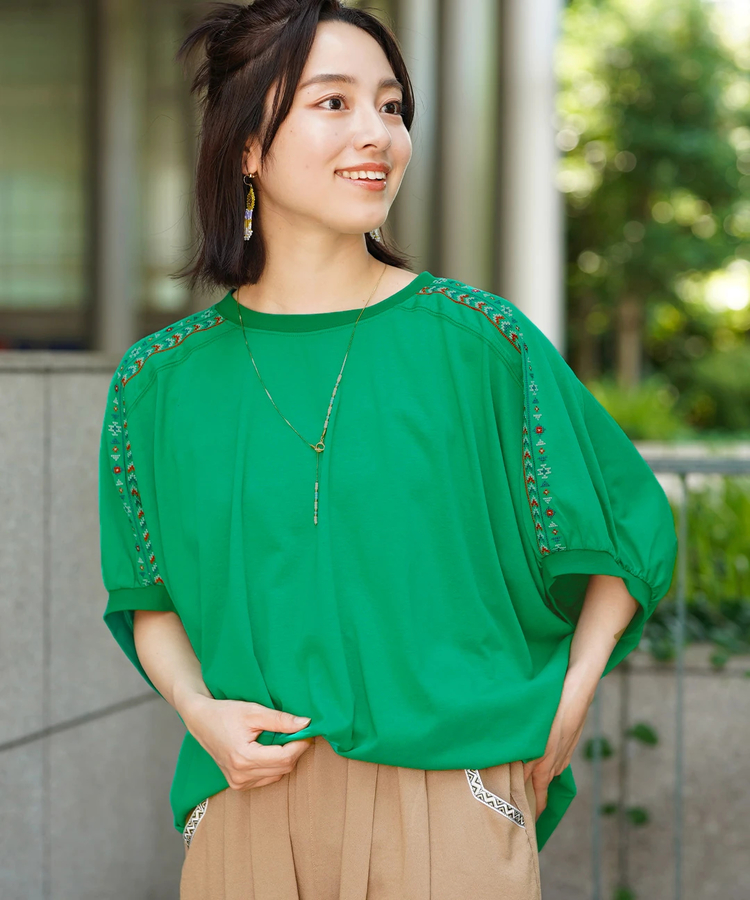 チチカカ |接触冷感ドルマンプルオーバー