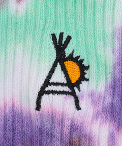 チチカカ |go slow caravan 刺繍タイダイクウォーターソックス【WEB限定】