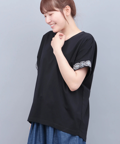 チチカカ |スリーブジュエル刺繍Tシャツ