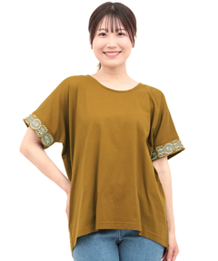 チチカカ |スリーブジュエル刺繍Tシャツ