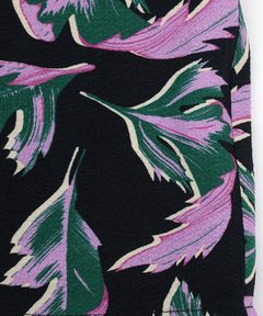 チチカカ |リーフプリントバンドカラーシャツ(大きいサイズ)