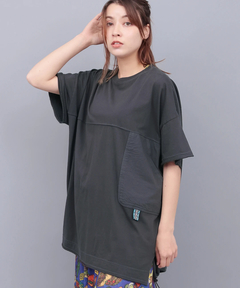 チチカカ |サイドポケット布帛切替プルオーバー(大きいサイズ)