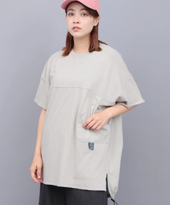 チチカカ |サイドポケット布帛切替プルオーバー(大きいサイズ)